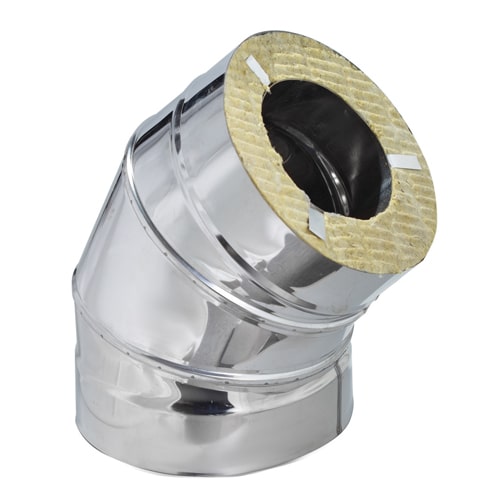 Сэндвич-отводы 45 градусов 120x200x0.5 мм AISI 409